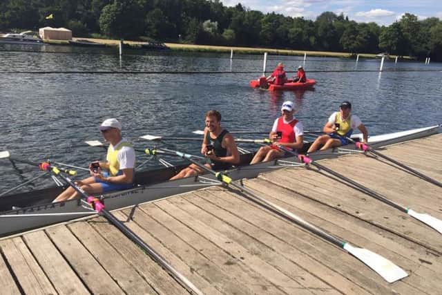 Henley Regatta winners, from left, Ian Palmer, David Smith, Chris Callow and Steve Cranfield.