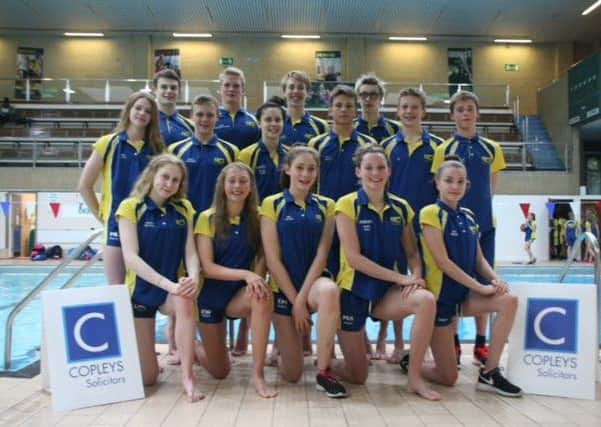 The COPS swimmers who will compete in the English Championships.