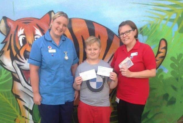 Harry makes the donation