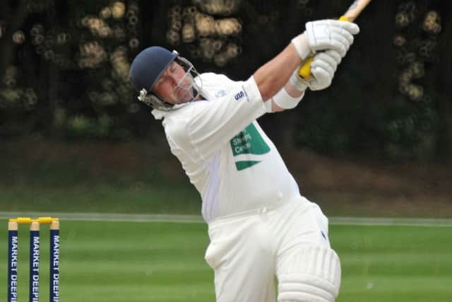 Ross Harris struck 104 not out for Newborough against Waresley seconds.