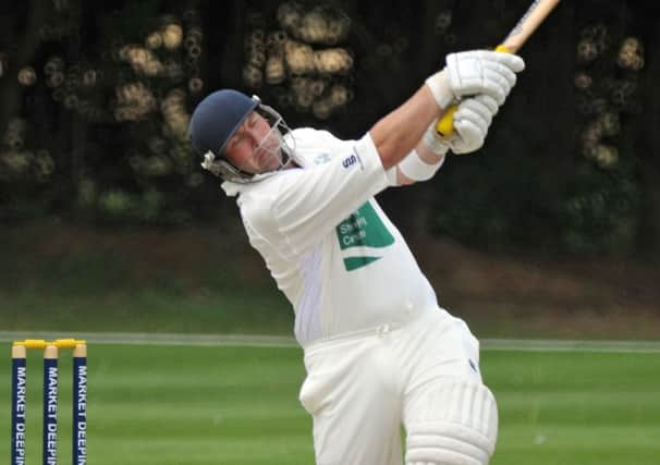 Ross Harris struck 104 not out for Newborough against Waresley seconds.