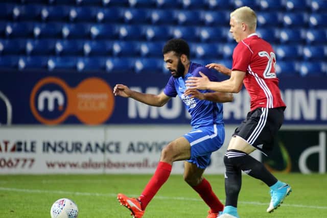 Alex Penny in action for Posh against Ipswich. Photo: Joe Dent/theposh.com.