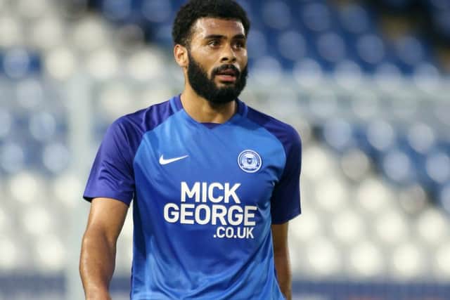 New Posh signing Alex Penny during last night's match with Ipswich. Photo: Joe Dent/theposh.com.