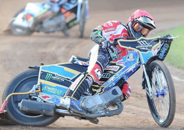 Jack Holder won a dramatic last heat for Panthers at Redcar.
