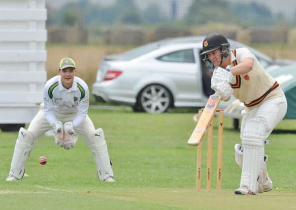 Pete Foster on his way to 81 for Oundle at Newborough.