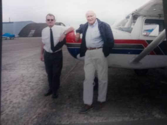 John with instructor Peter Darby