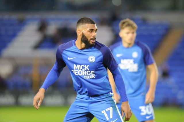 Recent Posh signing Alex Penny played the second half against Wolves. Photo: David Lowndes.