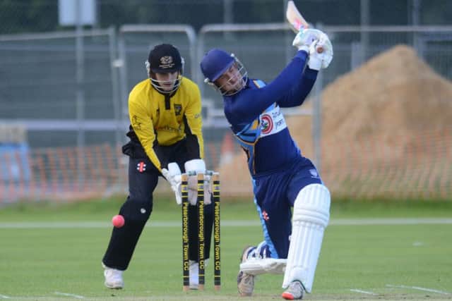 Bourne skipper Pete Morgan in action.