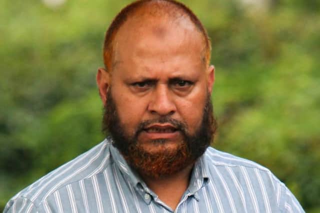 Tahir Khalil arrives at court., Tahir was captured on a dashcam doing a U-Turn on a dual carriage way.
Crown Court, Peterborough
Thursday 20 July 2017.
Picture by Terry Harris.