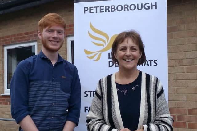 Callum Robertson with Baroness Ros Scott