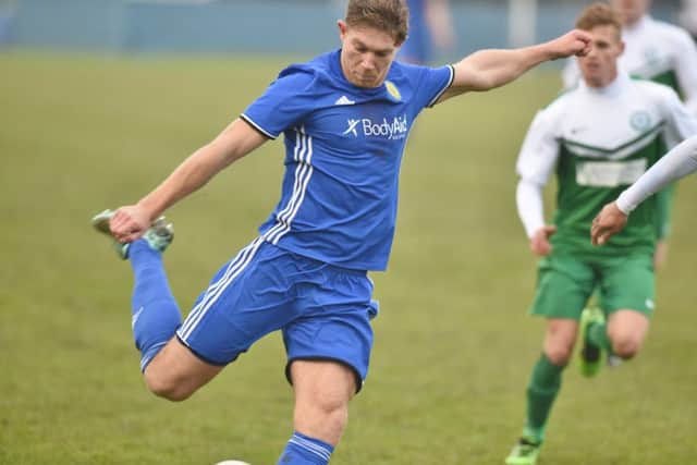 Mark Jones scored twice for Peterborough Sports against St Ives.
