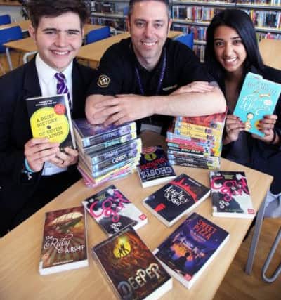 The donation at Jack Hunt school.