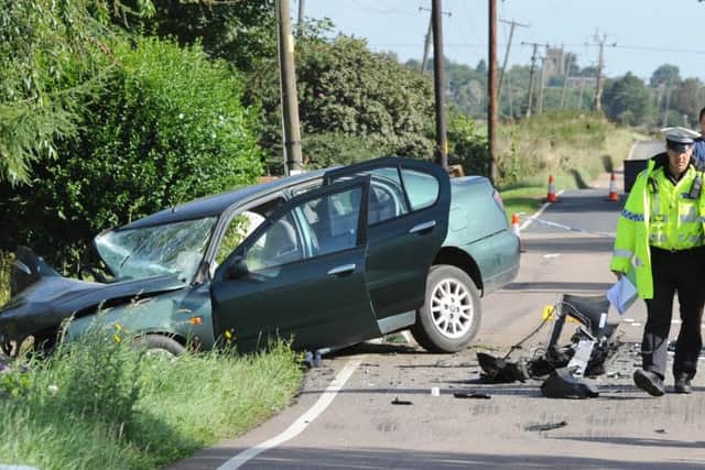 The scene of the crash