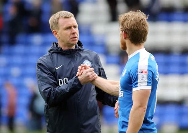 David Oldfield (left) with Craig Mackail-Smith.