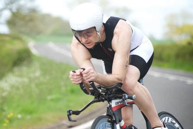 Anthony Brown of  PACTRAC finished fifth in his age group in Ironman Switzerland.