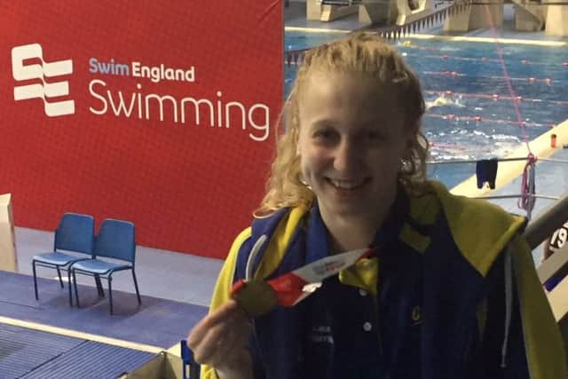 Double gold medallist Lauren Harrison.