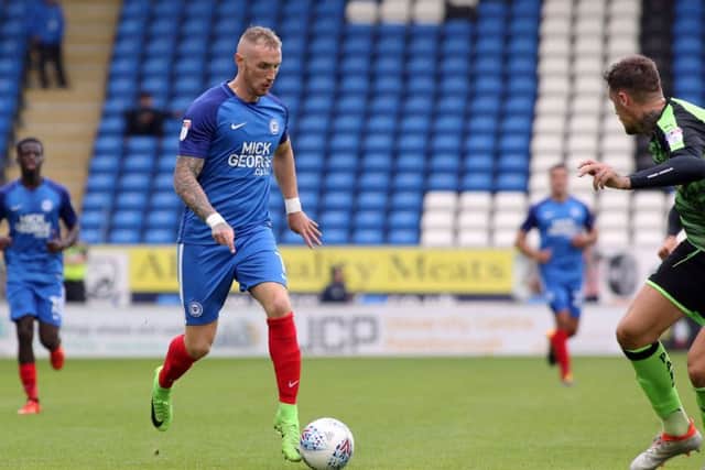 Posh star Marcus Maddison picked up a knock during the win over Plymouth.