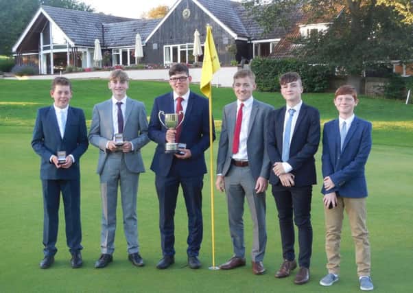 The Milton junior team that retained the Cambs Cup. They are from the left, Jacob Williams, Charlie Armitage, Michael Wood, Ben Baker, Adam OBrien and Kai Raymond.