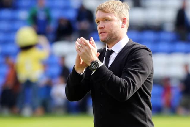 Posh manager Grant McCann.
