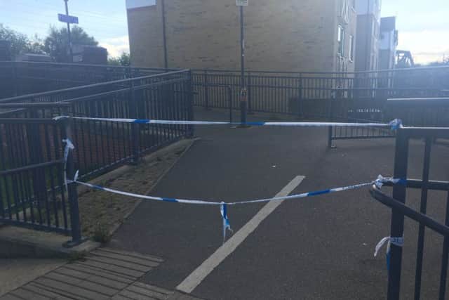 The police cordon