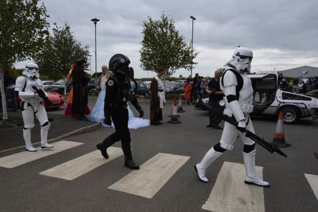 Feel the Force Day III at Kingsgate Centre. Star Wars version of Abbey Road? EMN-151010-172234009