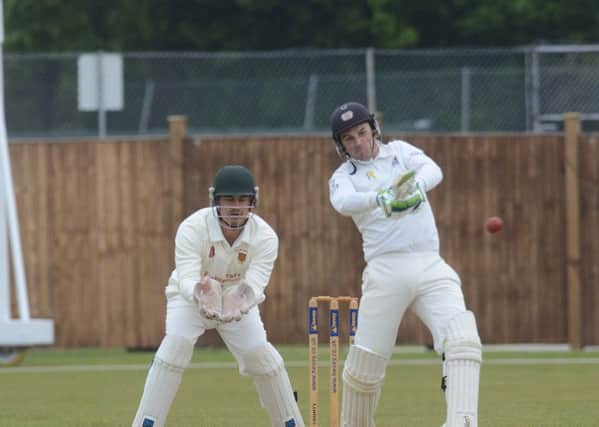Lewis Bruce cracked 57 from just 32 balls for Cambs against Staffs.