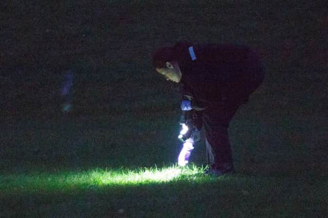 Police incident in Yaxley,Yaxley recreation ground, PeterboroughMonday 14 August 2017. Picture by Terry Harris. THA