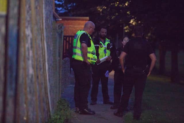 Police incident in Yaxley,Yaxley recreation ground, PeterboroughMonday 14 August 2017. Picture by Terry Harris. THA