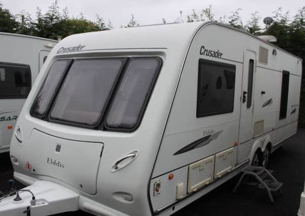 A picture of a caravan similar to the one which was stolen