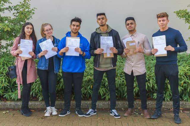 Pupils from Jack Hunt Scholl receive their grades