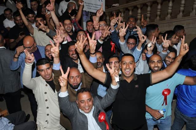 Jubilant Labour supporters