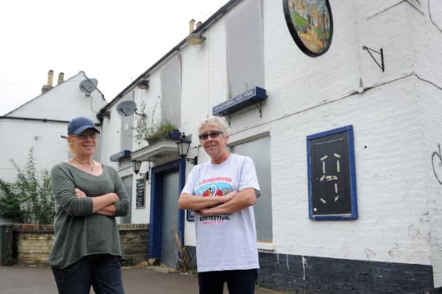 Marija Obradovic and Annie Skelton outside The Cherry Tree
