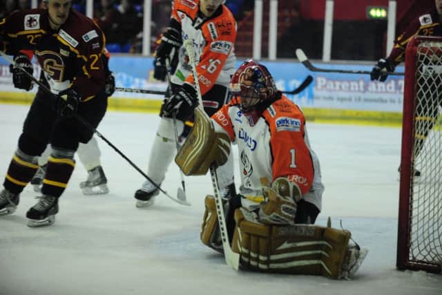 Former Phantoms netminder Damien King now plays for Invicta Dynamos