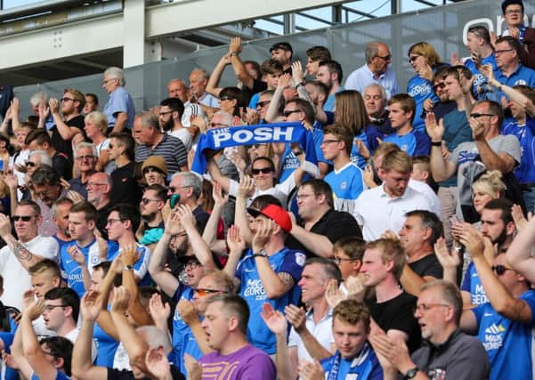Posh fans at Northampton earlier this season.