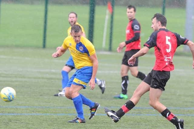 Netherton central defender Chris Hansford.