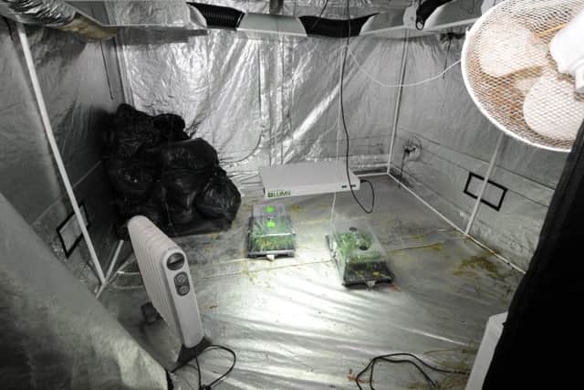 Police raid a home at  Oakroyd Cresent, Wisbech where they found a cannabis factory. EMN-170915-140236009