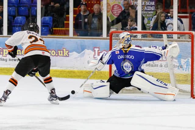 Phantoms netminder Adam Long was man of the match against Bracknell.