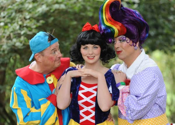 Kevin Kennedy, Victoria Jane and Zach Vanderfelt who will appear in Snow White at The Cresset