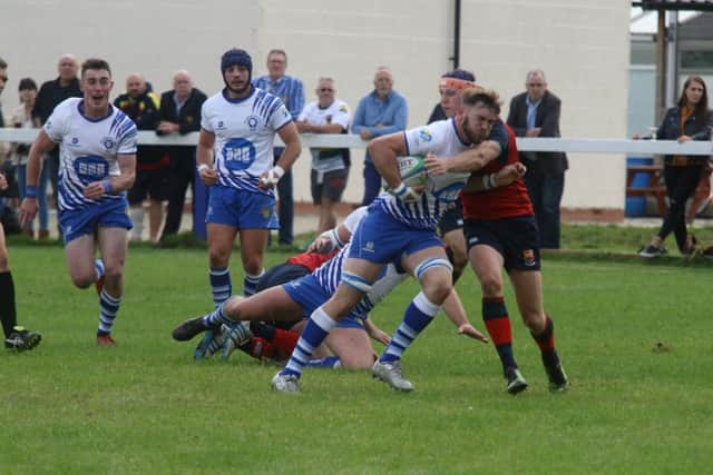 Tom Lewis scored a deserved try at the end. Picture: Mick Sutterby