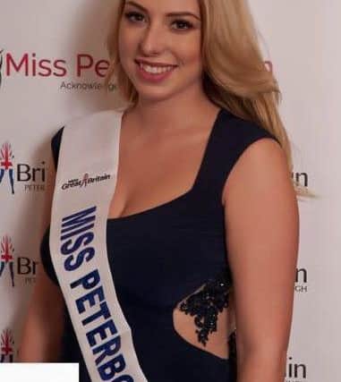 Laura Bailey after winning the Miss Peterborough title.