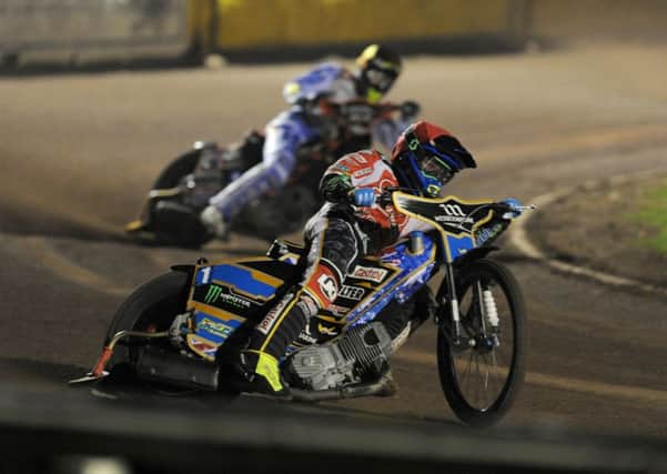 Jack Holder on his way to victory for Panthers last night. Picture: Chris Lowndes