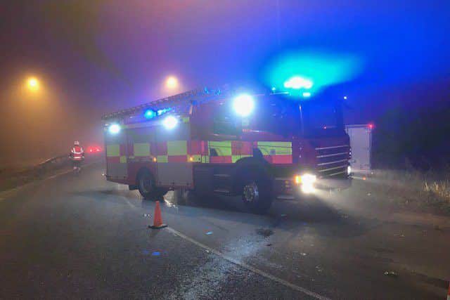 The scene of the collision today. Photo: @Fencops