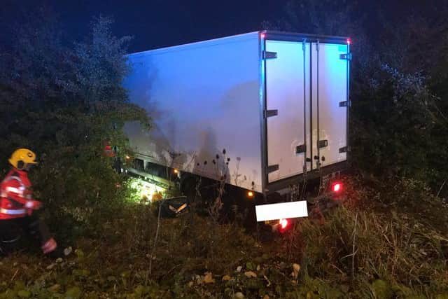 The scene of the collision today. Photo: @Fencops