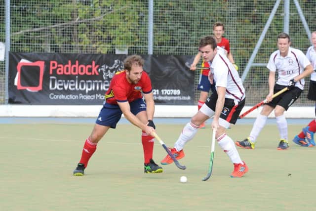 Two-goal Joe Finding on the ball for City of Peterborough against Wapping. Photo: David Lowndes.