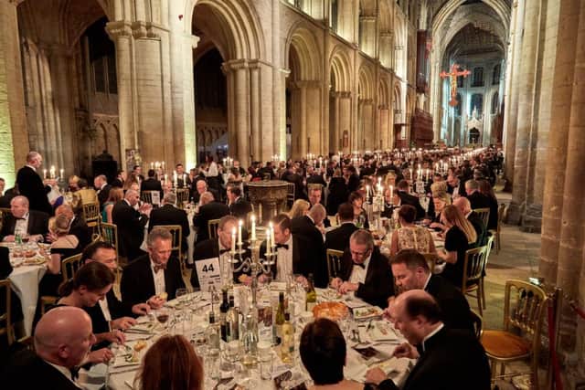 Some of the guests at the Bondholder Dinner in Peterborough Cathedral.