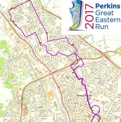 The map of the run