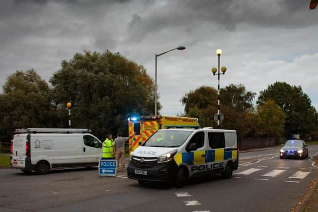 The scene of the collision. Photo: Terry Harris