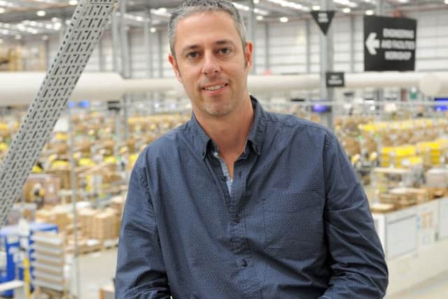 Lee Shepherd, site manager at Amazon Fulfilment Centre in Peterbororough.