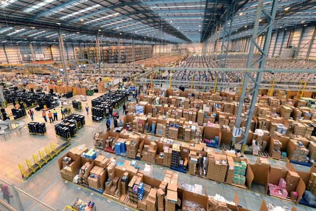 Amazon's fulfilment centre in Peterborough.