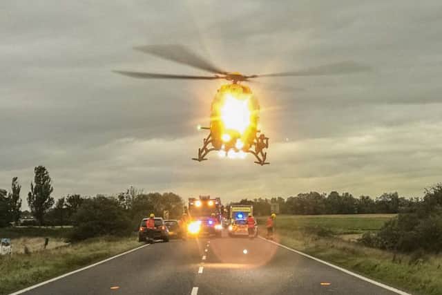 A photo from the scene provided by @FenCops
